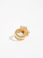 Pearl Flower Stretch Ring