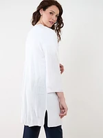 3/4 Sleeve Textured Kimono Cardi