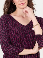 3/4 Sleeve Relaxed Fit Top