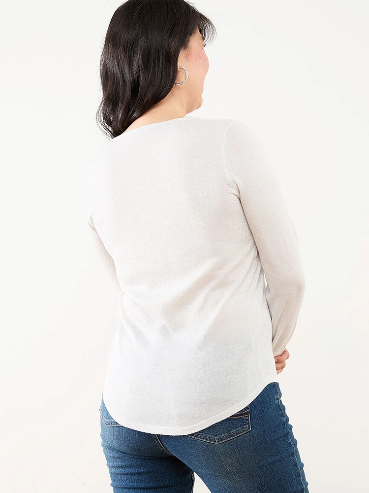 V-Neck Pullover Sweater