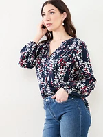 Split Neck Blouse