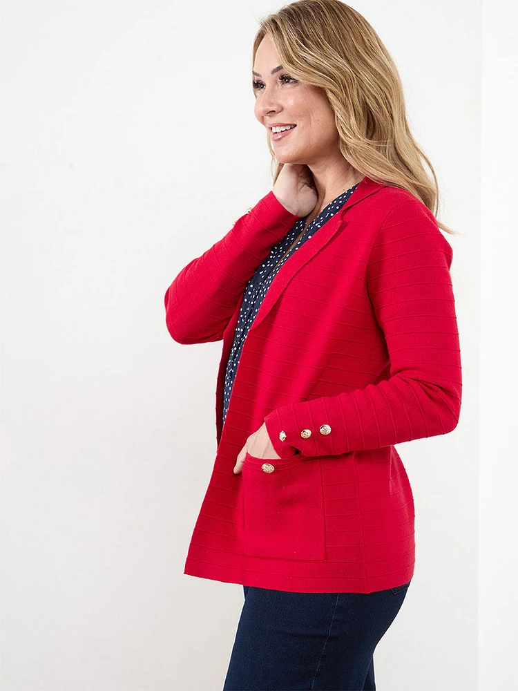 Petite Knit Sweater Blazer