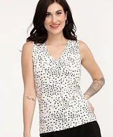 Low Impact Ruched V-Neck Tank