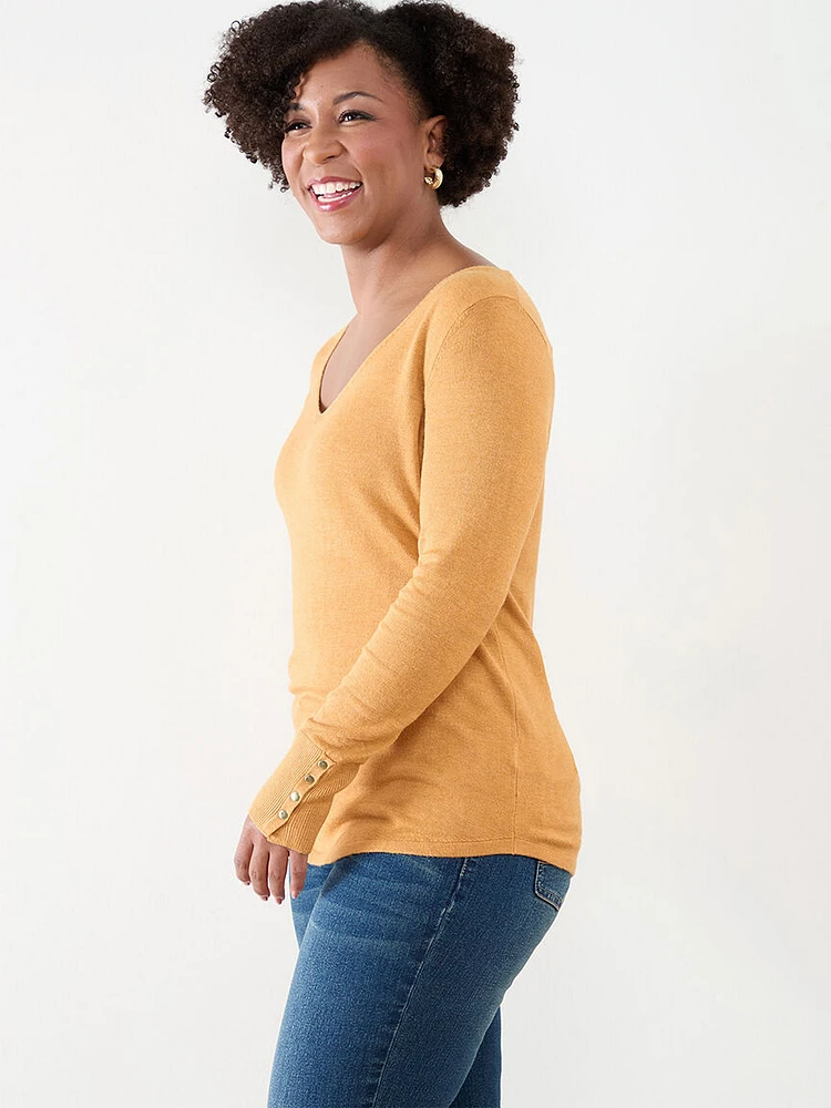 Petite V-Neck Sweater