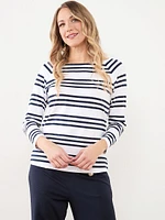 3/4 Sleeve Cotton-Blend Top