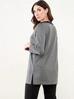 Boatneck Tunic with Contrast Trim