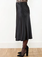 Petite Satin A-Line Skirt