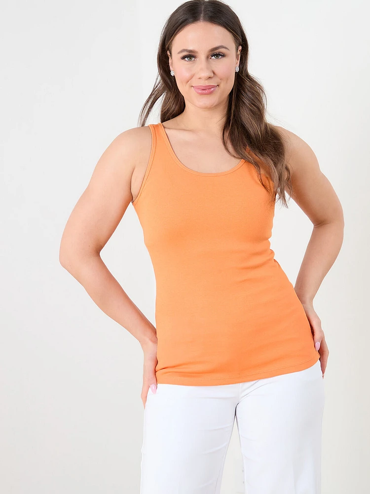 Cotton U-Neck Tank Top