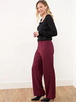 Trisha Scuba Crepe Wide Leg Pants