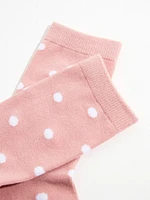 Polka Dot Crew Socks