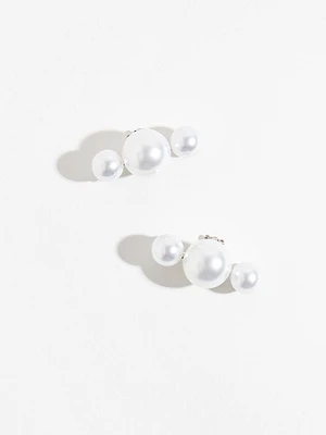 Pearl Bead Shoe Clips