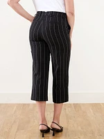 Hannah Windowpane Wide Crop Pant