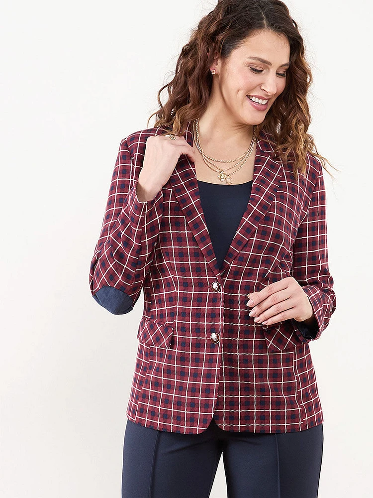 Plaid Blazer