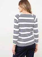 3/4 Sleeve Cotton-Blend Top