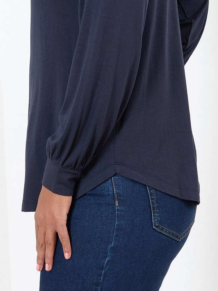 Petite V-Neck Relaxed Fit Top