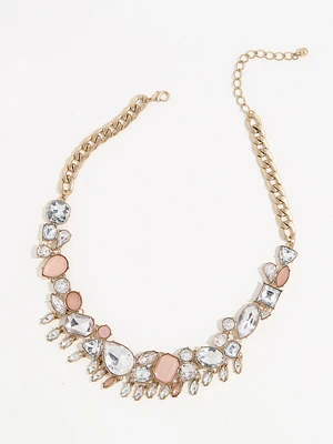 Multi-Gem Short Statement Necklace