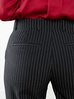 Hannah Pinstripe Wide Trouser