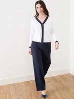 Long Sleeve V-Neck Button Cardigan