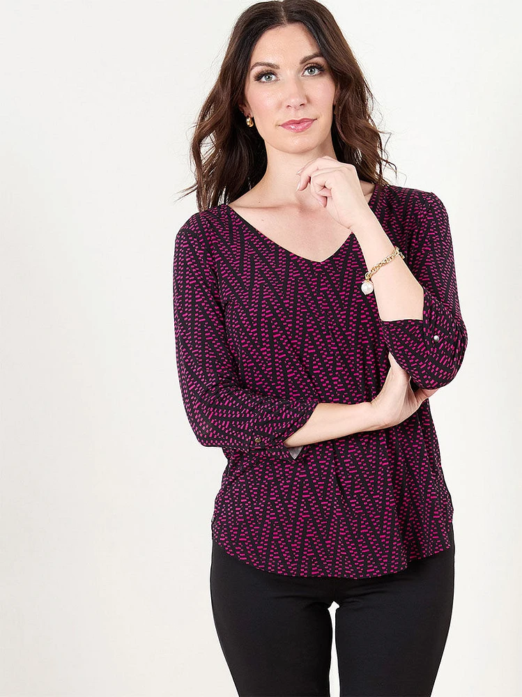 3/4 Sleeve Relaxed Fit Top