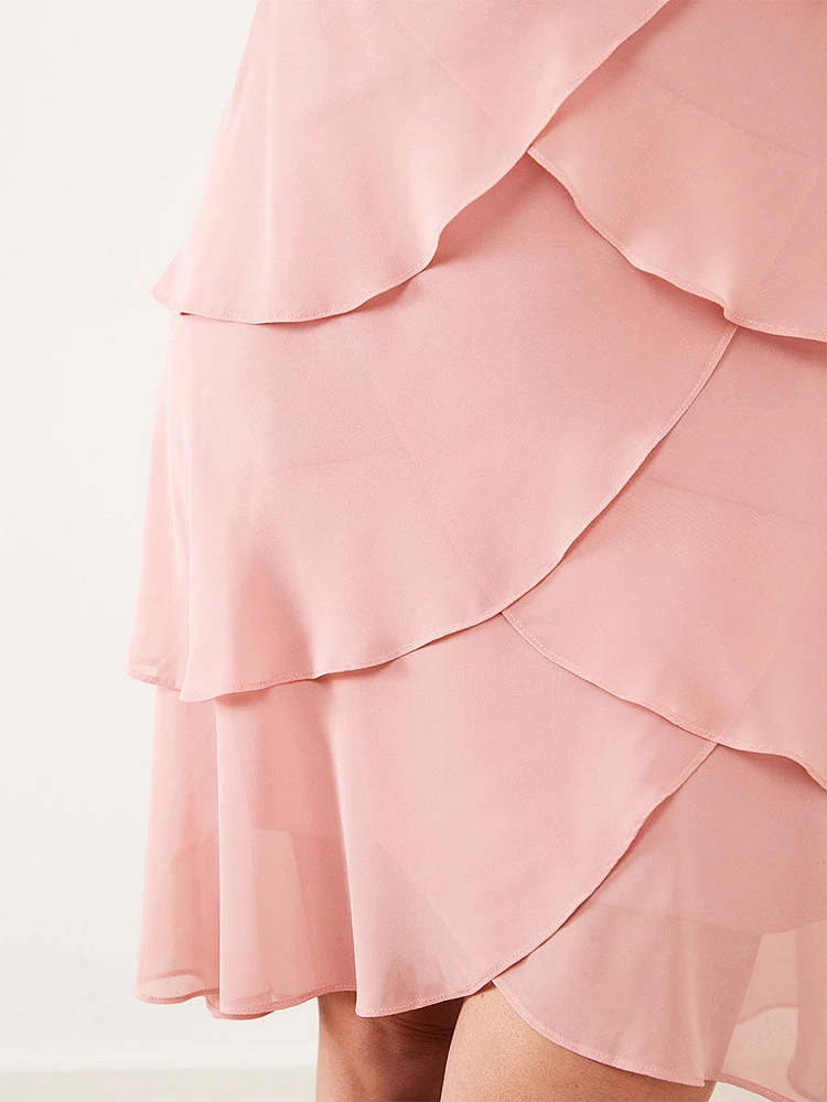 Petite Chiffon Tiered Dress