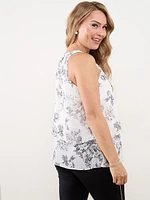 Tiered Chiffon Halter Top