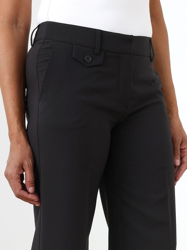 Hannah Black Wide-Leg Trouser