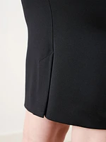 Scuba Crepe Pull On Pencil Skirt