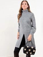 Turtleneck Tunic Sweater