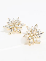 Crystal Snowflake Stud Earring