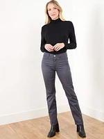 Olivia Grey Straight Leg Jean