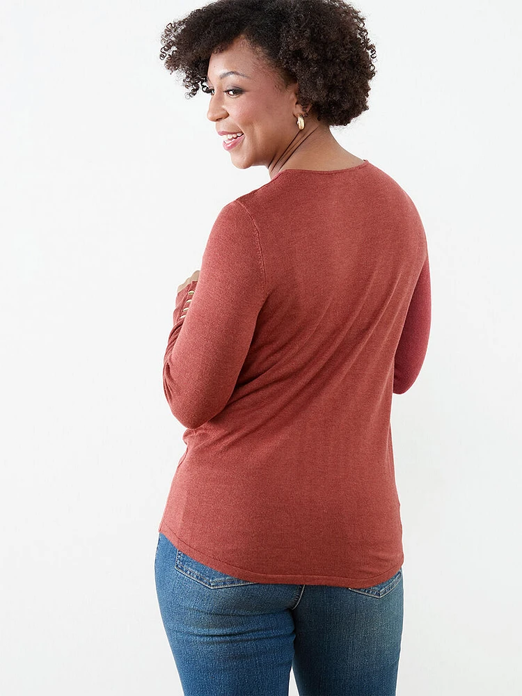 Petite V-Neck Sweater