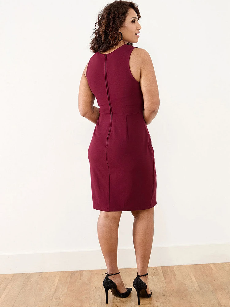 Petite Faux Wrap Dress