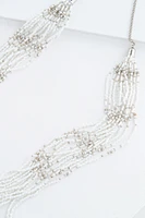 Sea Bead Long Multi Layer Necklace