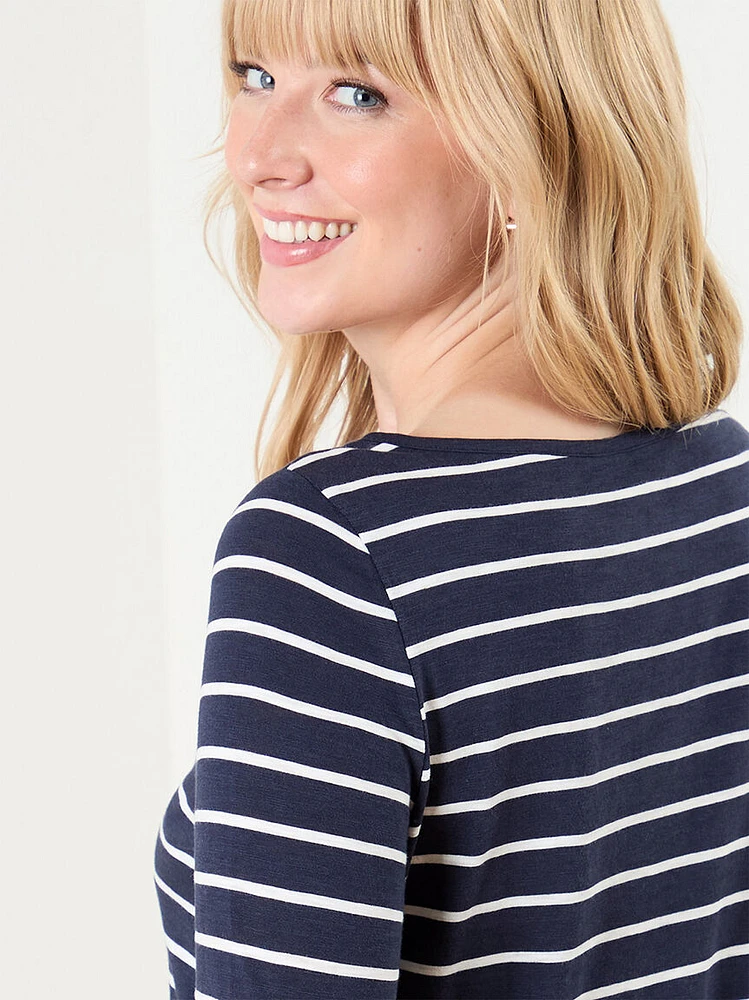 Long Sleeve Boat Neck T-Shirt