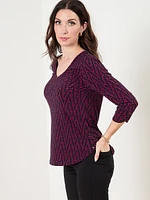 3/4 Sleeve Relaxed Fit Top