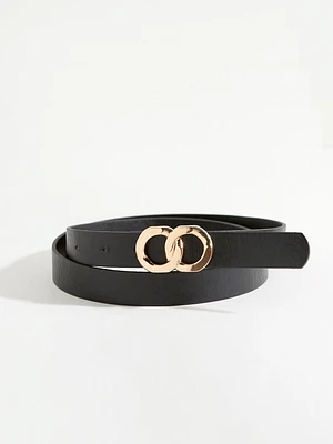 Double Circle Buckle Pant Belt