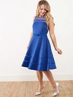 Petite Ottoman Fit 'N Flare Dress