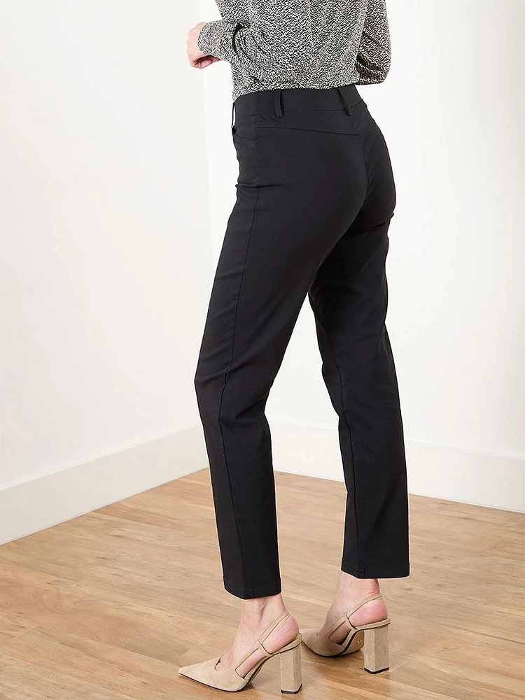 Emily Microtwill Slim Leg Pant