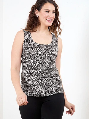 Sleeveless Double Layer Knit Top