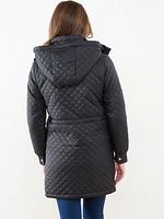 Quilted Mid-Weight Vegan Down Coat