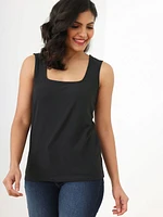 Square Neck Essential Layering Top