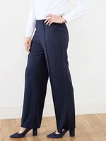 Trisha Scuba Crepe Wide Leg Pants