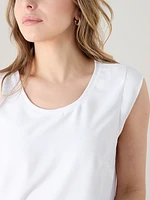 Petite Cap Sleeve Relaxed Fit Top