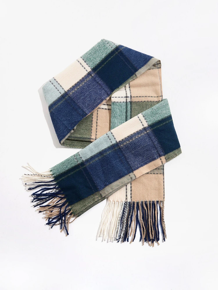 Bold Plaid Scarf