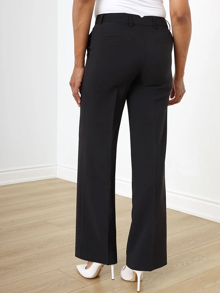 Hannah Black Wide-Leg Trouser