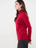 Knit Turtleneck Pullover Sweater