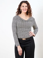 Long Sleeve Cowl Neck Top