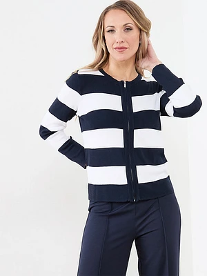 Zip Front Cardigan Sweater