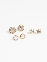 Gold and Pearl Stud Pack