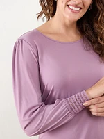 Long Sleeve Top with Decorative Cuff Detail